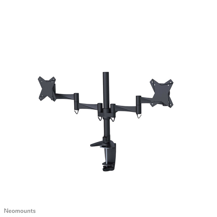 Neomounts FPMA-D1330D nero è un supporto da scrivania per 2 schermi piatti fino a 27 pollici (69 cm).