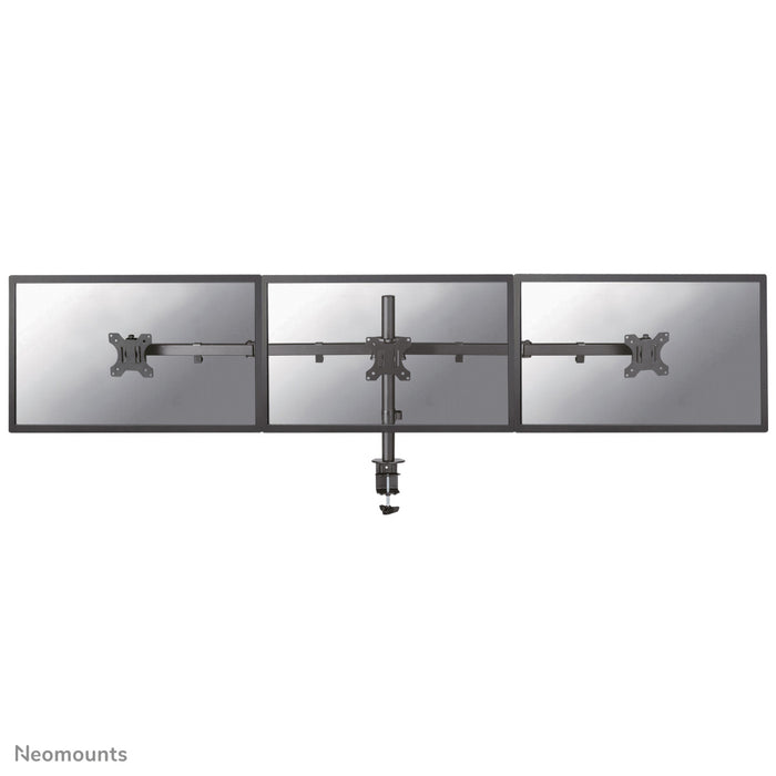 Neomounts FPMA-D550D3 nero è un supporto da scrivania per 3 schermi piatti fino a 27 pollici (69 cm).