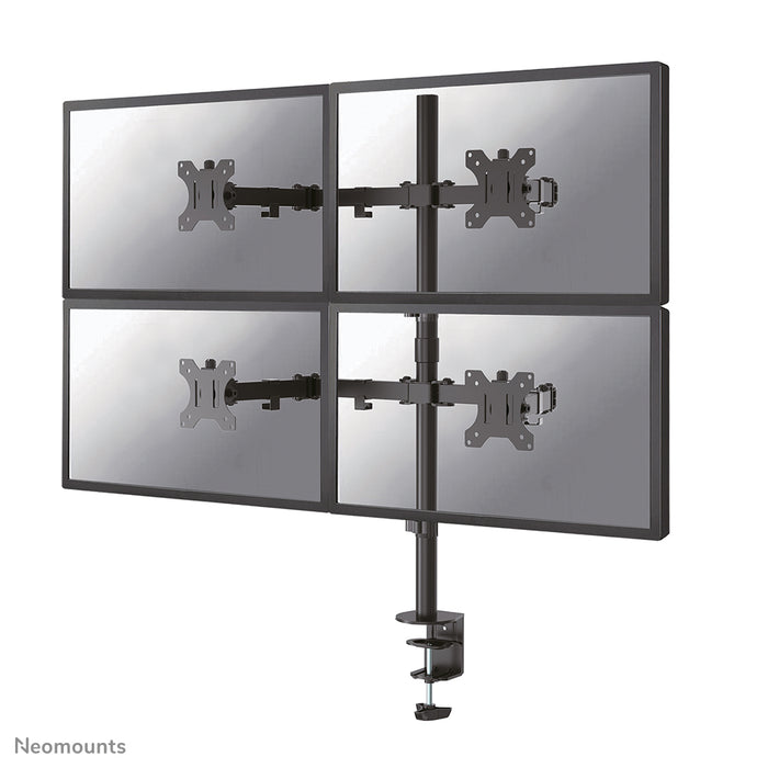 Neomounts FPMA-D550D4 nero supporto da scrivania full motion per schermi da 13 a 32 pollici - Nero