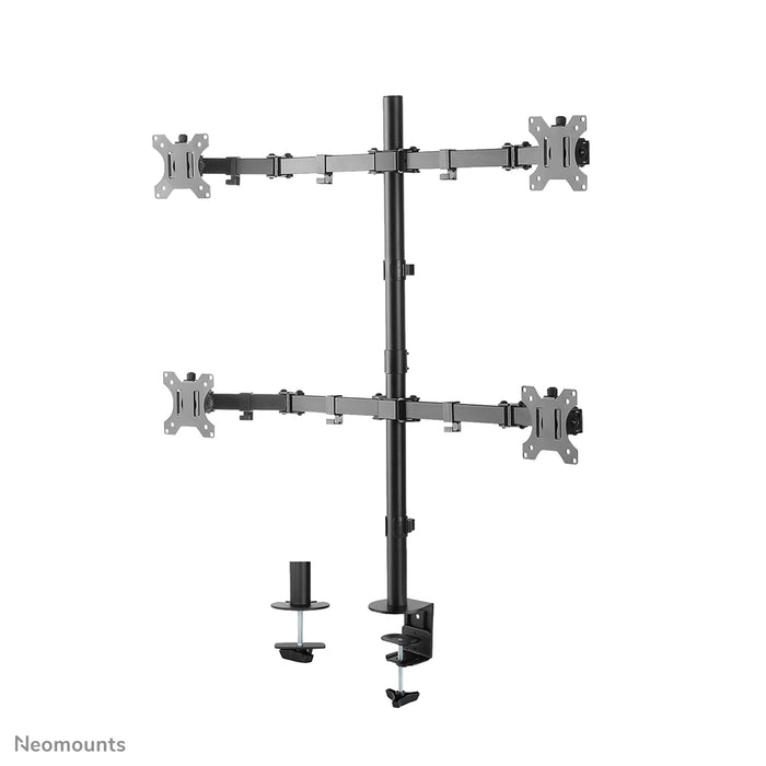 Neomounts FPMA-D550D4 nero supporto da scrivania full motion per schermi da 13 a 32 pollici - Nero
