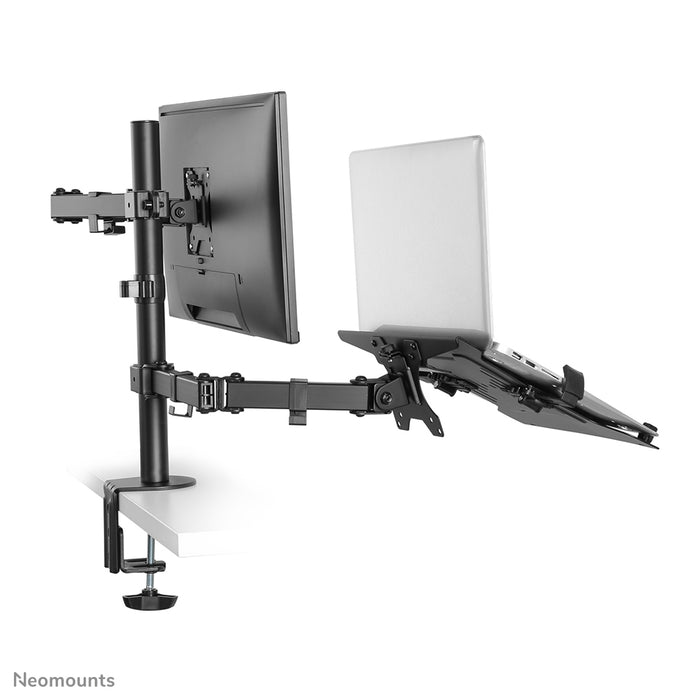 Neomounts FPMA-D550NOTEBOOK è un supporto da scrivania per notebook e schermo piatto fino a 32 pollici.