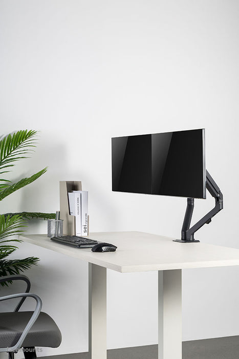 Neomounts FPMA-D650D nero è un supporto da scrivania full motion per schermi fino a 27 pollici (69 cm).