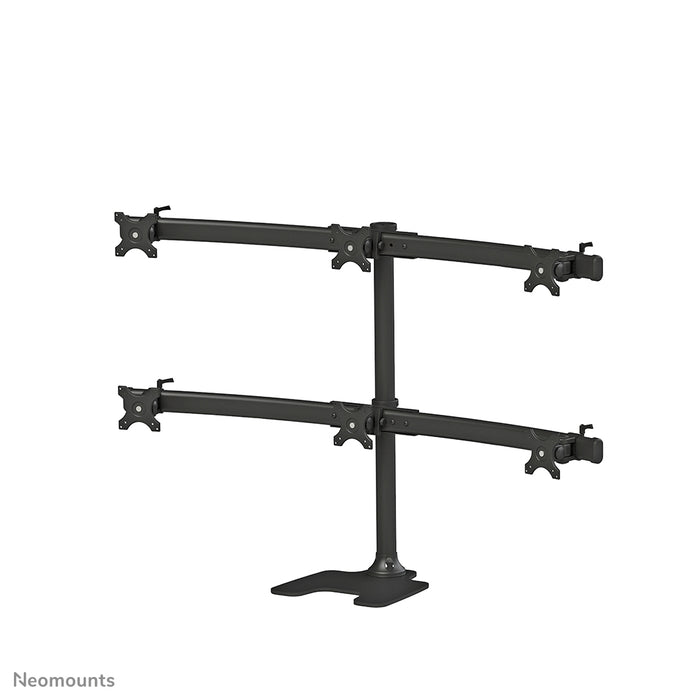 Neomounts FPMA-D700DD6 è un supporto da scrivania per 6 schermi piatti fino a 27 pollici (69 cm).