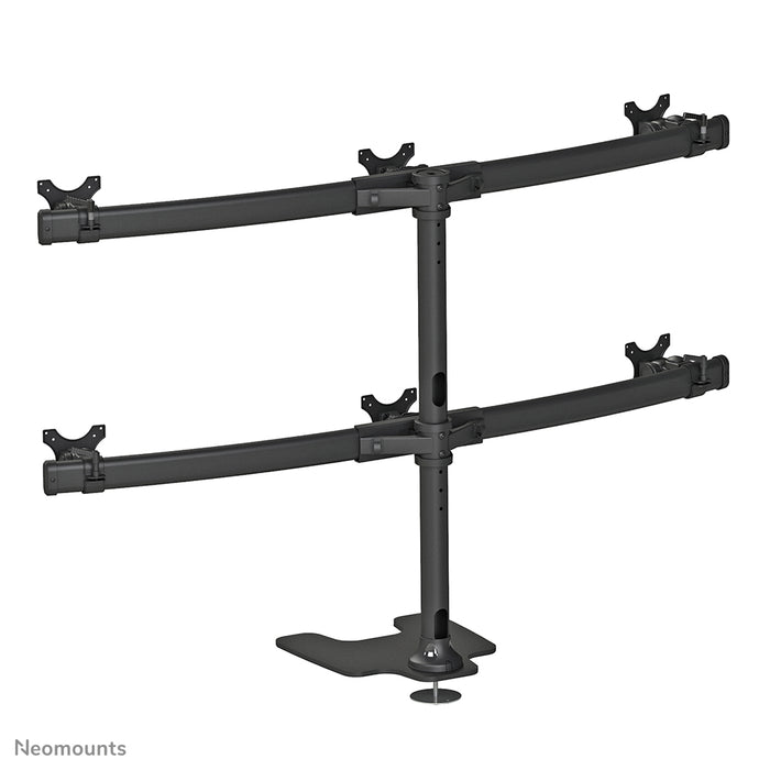 Neomounts FPMA-D700DD6 è un supporto da scrivania per 6 schermi piatti fino a 27 pollici (69 cm).