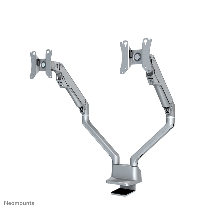 Neomounts FPMA-D750D argento è un supporto da scrivania con molla a gas per schermi piatti fino a 32 pollici (81 cm).
