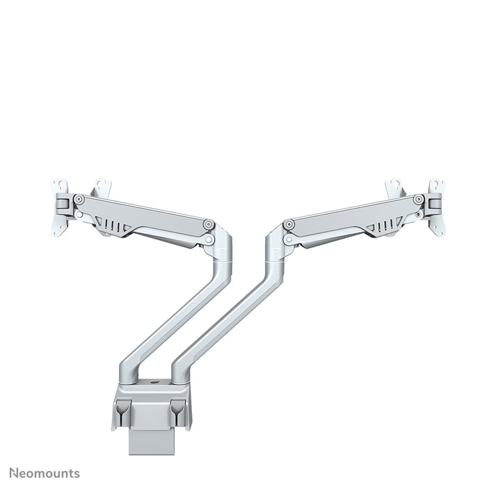Neomounts FPMA-D750D argento è un supporto da scrivania con molla a gas per schermi piatti fino a 32 pollici (81 cm).