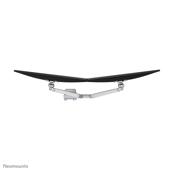 Neomounts FPMA-D750D argento è un supporto da scrivania con molla a gas per schermi piatti fino a 32 pollici (81 cm).
