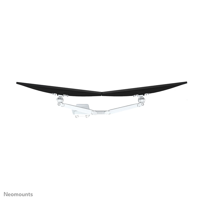 Neomounts FPMA-D750D bianco è un supporto da scrivania con molla a gas per schermi piatti fino a 32 pollici (81 cm).