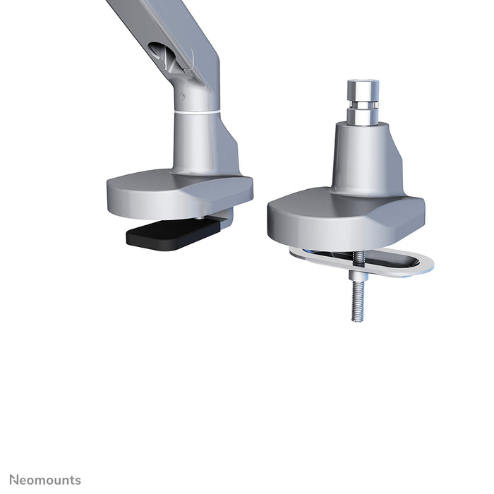 Neomounts FPMA-D750 argento è un supporto da scrivania con molla a gas per schermi piatti fino a 32 pollici (81 cm).