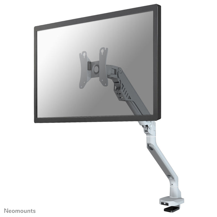 Neomounts FPMA-D750 argento è un supporto da scrivania con molla a gas per schermi piatti fino a 32 pollici (81 cm).