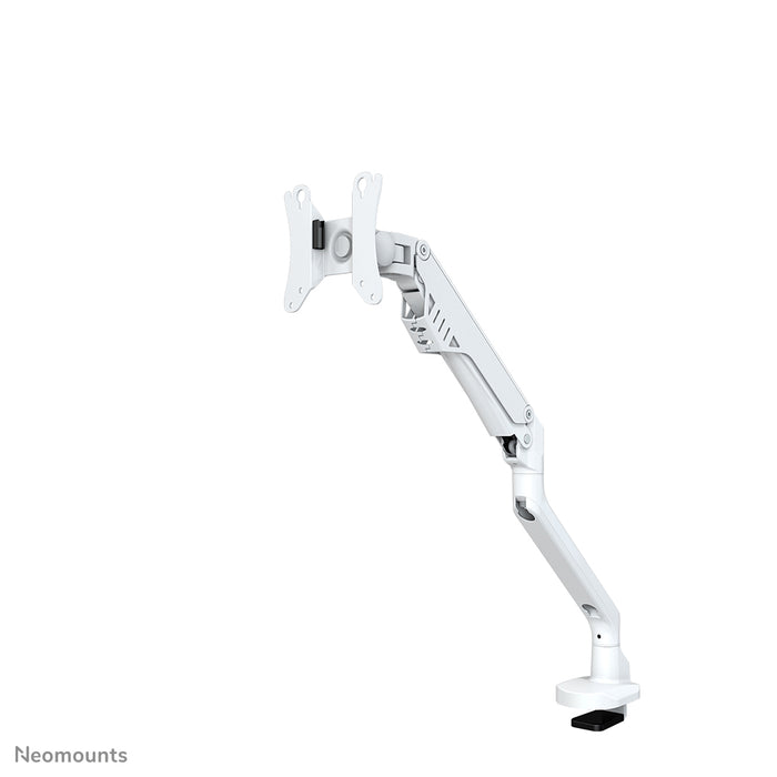 Neomounts FPMA-D750 bianco è un supporto da scrivania con molla a gas per schermi piatti fino a 32 pollici (81 cm).
