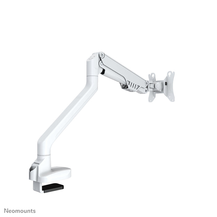Neomounts FPMA-D750 bianco è un supporto da scrivania con molla a gas per schermi piatti fino a 32 pollici (81 cm).