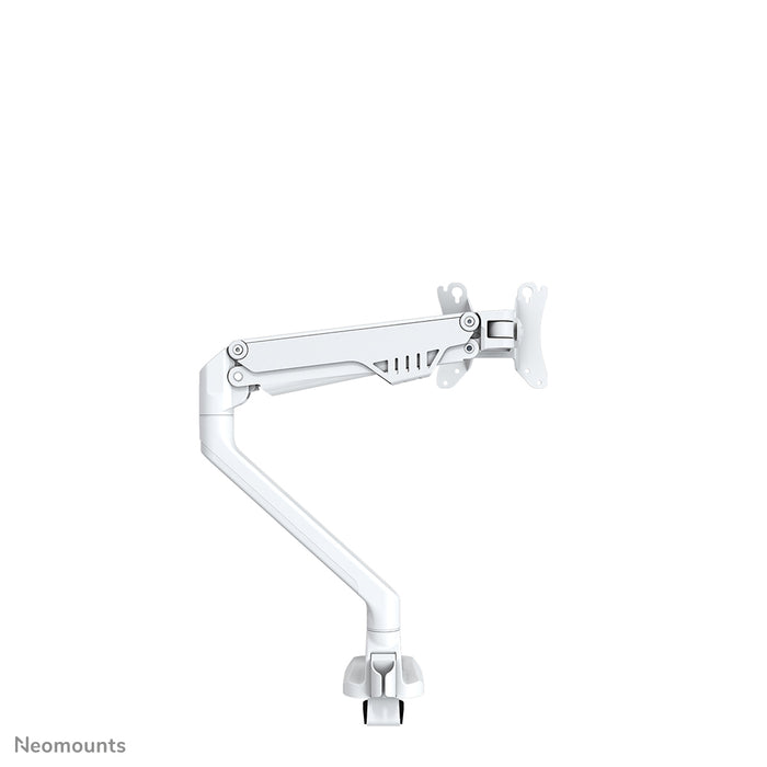 Neomounts FPMA-D750 bianco è un supporto da scrivania con molla a gas per schermi piatti fino a 32 pollici (81 cm).