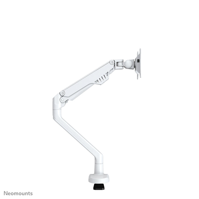 Neomounts FPMA-D750 bianco è un supporto da scrivania con molla a gas per schermi piatti fino a 32 pollici (81 cm).