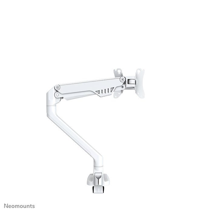 Neomounts FPMA-D750 bianco è un supporto da scrivania con molla a gas per schermi piatti fino a 32 pollici (81 cm).