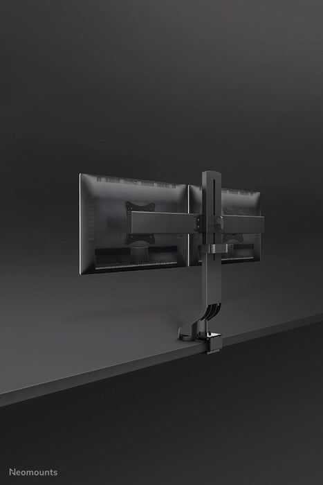 Neomounts FPMA-D860D nero è un supporto da scrivania per due schermi piatti fino a 27 pollici (69 cm).