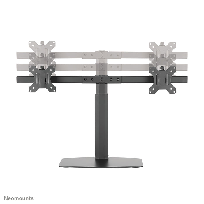 Neomounts FPMA-D865D nero è un supporto da scrivania per due schermi piatti fino a 27 pollici (69 cm).