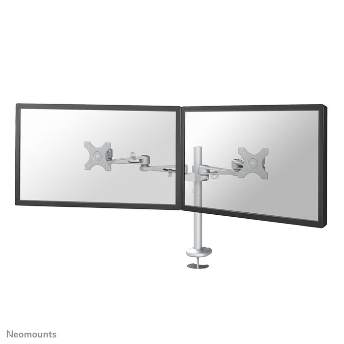Neomounts FPMA-D935DG è un supporto da scrivania per 2 schermi piatti fino a 27 pollici (69 cm).