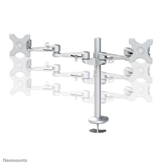 Neomounts FPMA-D935DG è un supporto da scrivania per 2 schermi piatti fino a 27 pollici (69 cm).