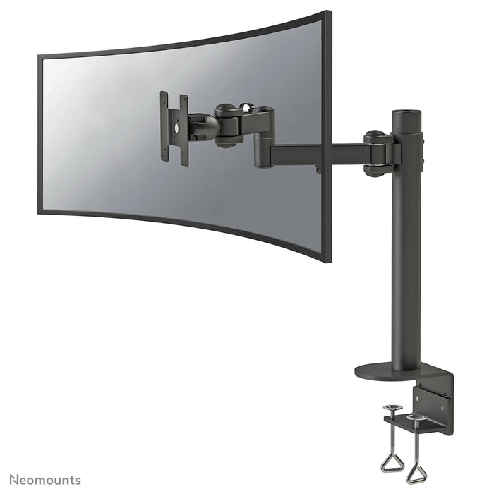 Neomounts FPMA-D960 neroPLUS è un supporto da scrivania con 3 punti di rotazione per schermi curvi fino a 49 pollici (124 cm).