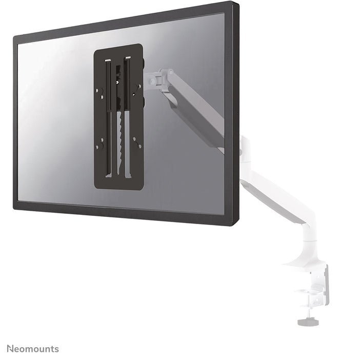 Neomounts FPMA-LIFT100 zwart è un adattatore che consente la regolazione dell’altezza a gradini su supporti VESA 75/100.