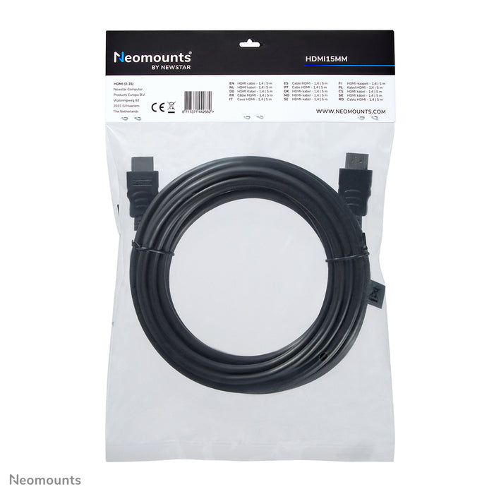 Cavo HDMI 1.4, High speed, HDMI 19 pin M/M, 5 metri