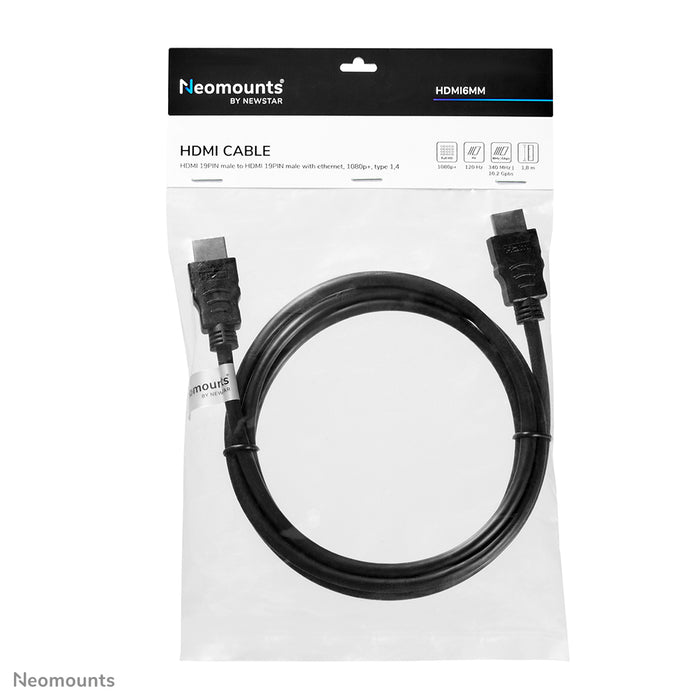 Cavo HDMI 1.4, High speed, HDMI 19 pin M/M, 1,8 metri