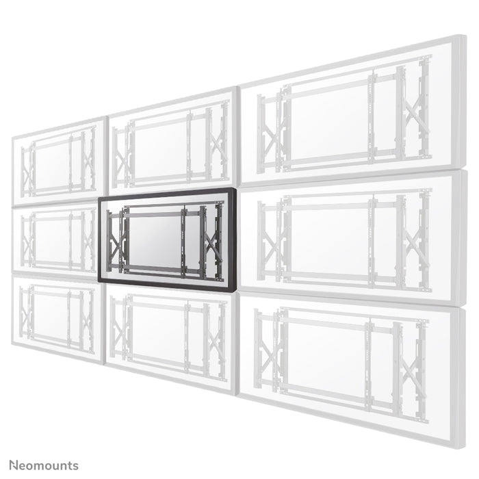Neomounts LED-VW1750 nero è un supporto a parete piatto per video wall per schermi fino a 55 pollici (140 cm).