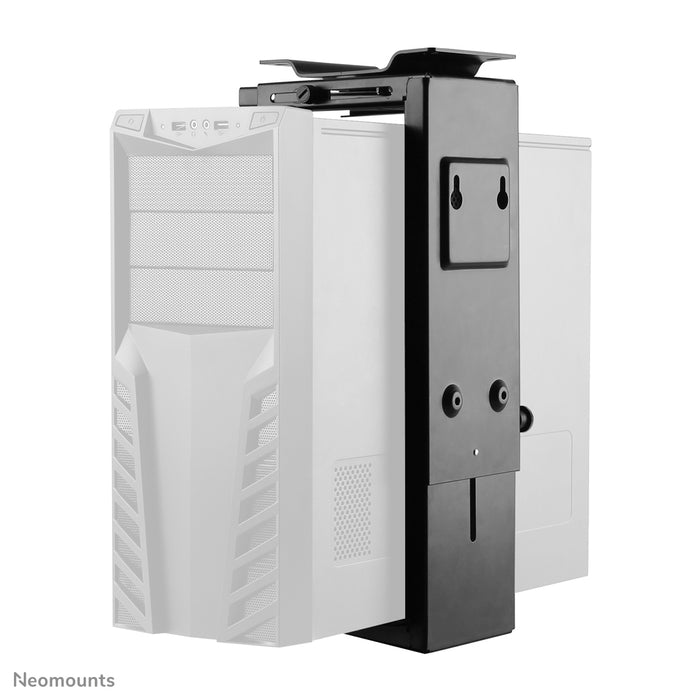 Neomounts NM-CPU100 nero è un supporto con cui fissare un PC o thin client alla scrivania.