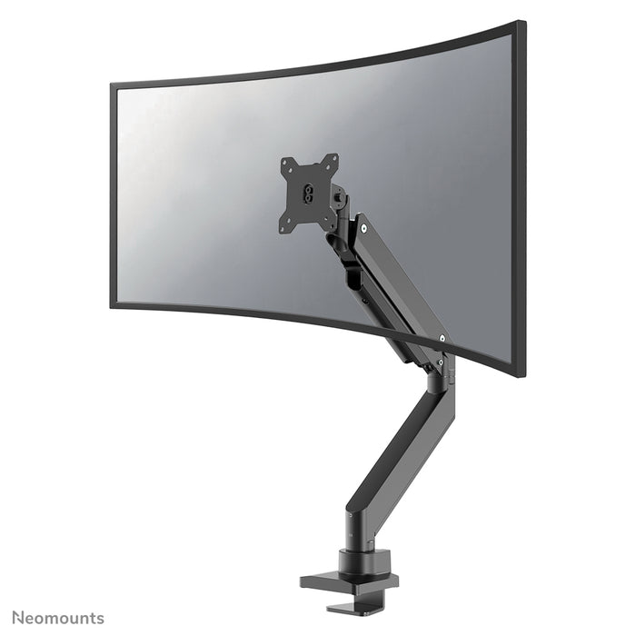 Neomounts NM-D775 neroPLUS è un supporto da scrivania con molla a gas per monitor curvi fino a 49 pollici (124 cm) - Nero