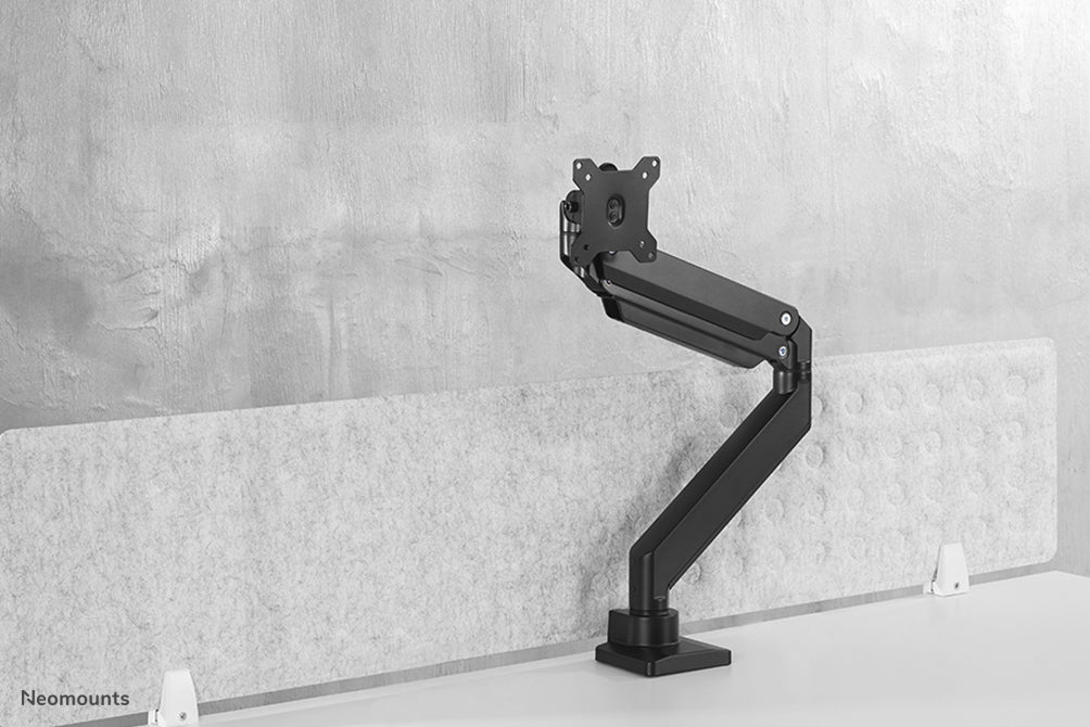 Neomounts NM-D775 neroPLUS è un supporto da scrivania con molla a gas per monitor curvi fino a 49 pollici (124 cm) - Nero