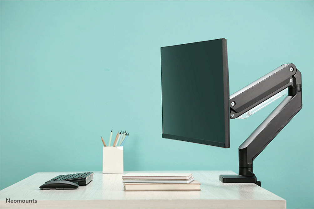 Neomounts NM-D775black è un supporto da scrivania con molla a gas per schermi piatti fino a 32 pollici (81 cm) - Nero