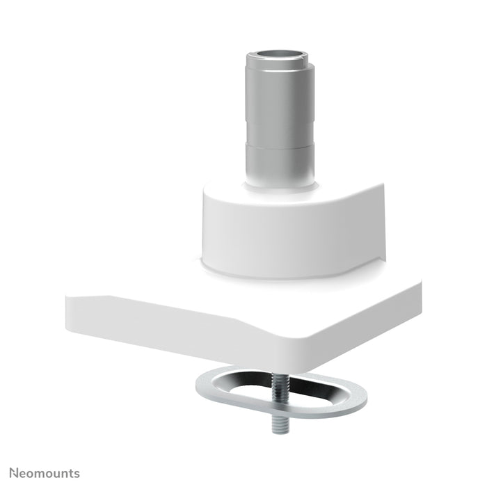 Neomounts NM-D775DX bianco è un supporto da scrivania con molla a gas, barra trasversale e leva per schermi piatti fino a 32 pollici (81 cm).