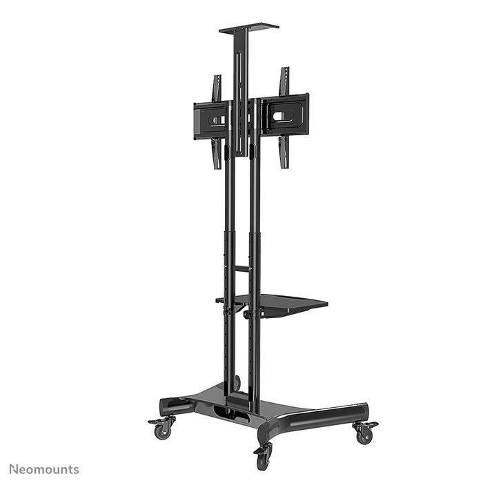 Neomounts NM-M1700 nero è un mobile su ruote per schermi piatti fino a 75 pollici (191 cm). Include piano per laptop - Nero