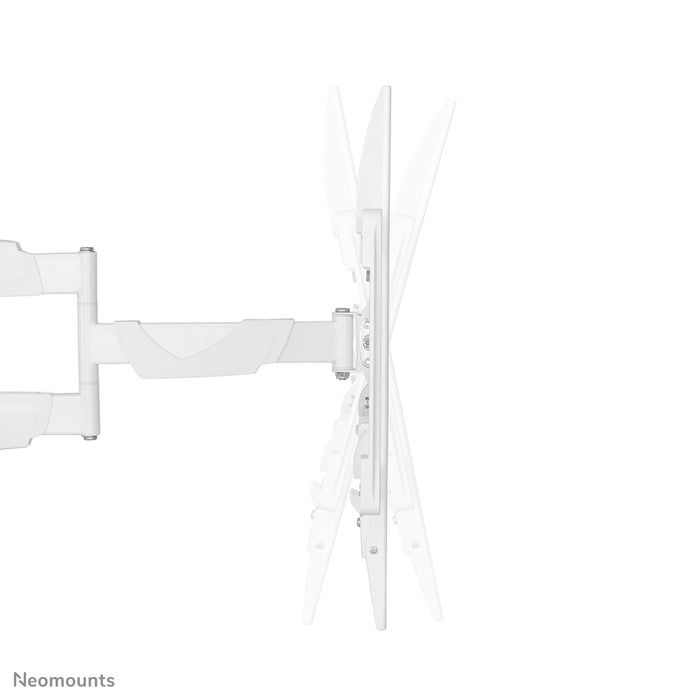 Neomounts NM-W460 bianco è un supporto da parete con 3 punti di rotazione per schermi piatti fino a 60 pollici (150 cm).