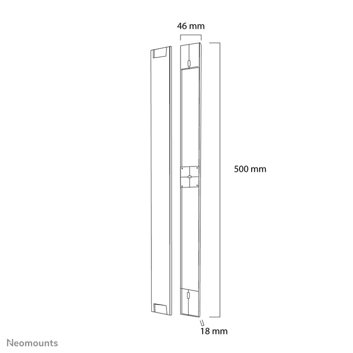 Neomounts NS-CC050 argento è una canalina per tenere ordinati i cavi.