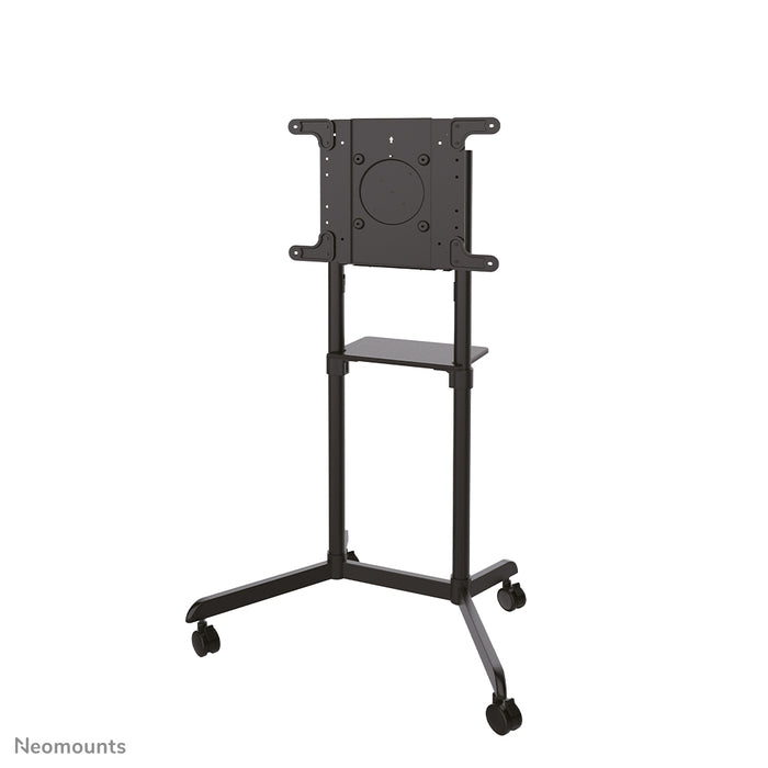 Neomounts NS-M1250 nero è un mobile su ruote per schermi piatti fino a 70 pollici (178 cm). Include piano per laptop - Nero