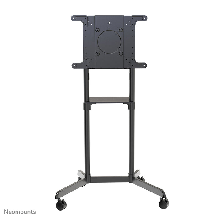 Neomounts NS-M1250 nero è un mobile su ruote per schermi piatti fino a 70 pollici (178 cm). Include piano per laptop - Nero