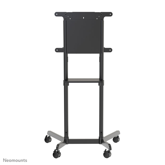 Neomounts NS-M1250 nero è un mobile su ruote per schermi piatti fino a 70 pollici (178 cm). Include piano per laptop - Nero