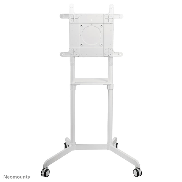 Neomounts NS-M1250 bianco è un mobile su ruote per schermi piatti fino a 70 pollici (178 cm). Include piano per laptop - Bianco