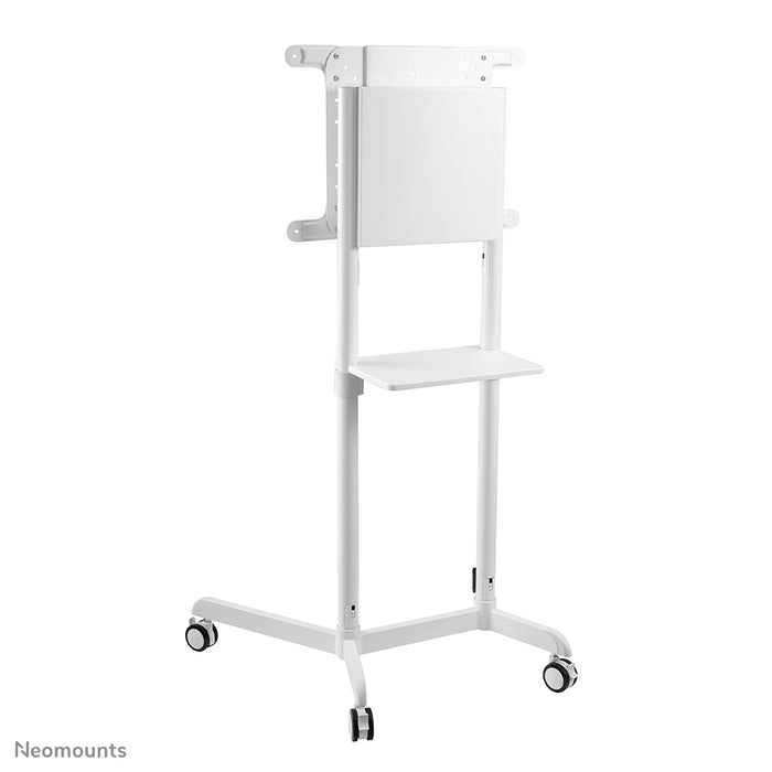 Neomounts NS-M1250 bianco è un mobile su ruote per schermi piatti fino a 70 pollici (178 cm). Include piano per laptop - Bianco