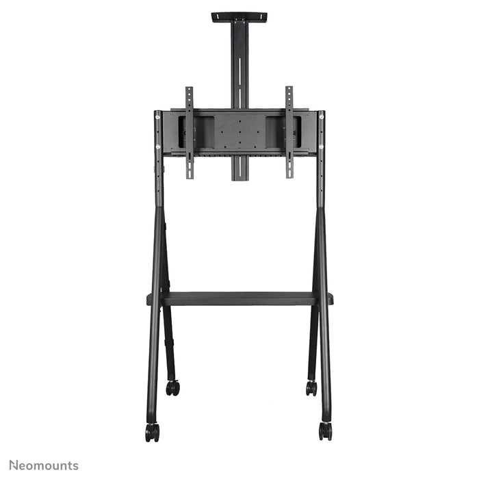 Neomounts NS-M1500 nero è un mobile su ruote per schermi piatti fino a 65 pollici (165 cm). Include piano per laptop - Nero