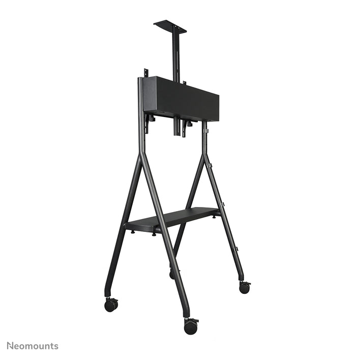 Neomounts NS-M1500 nero è un mobile su ruote per schermi piatti fino a 65 pollici (165 cm). Include piano per laptop - Nero