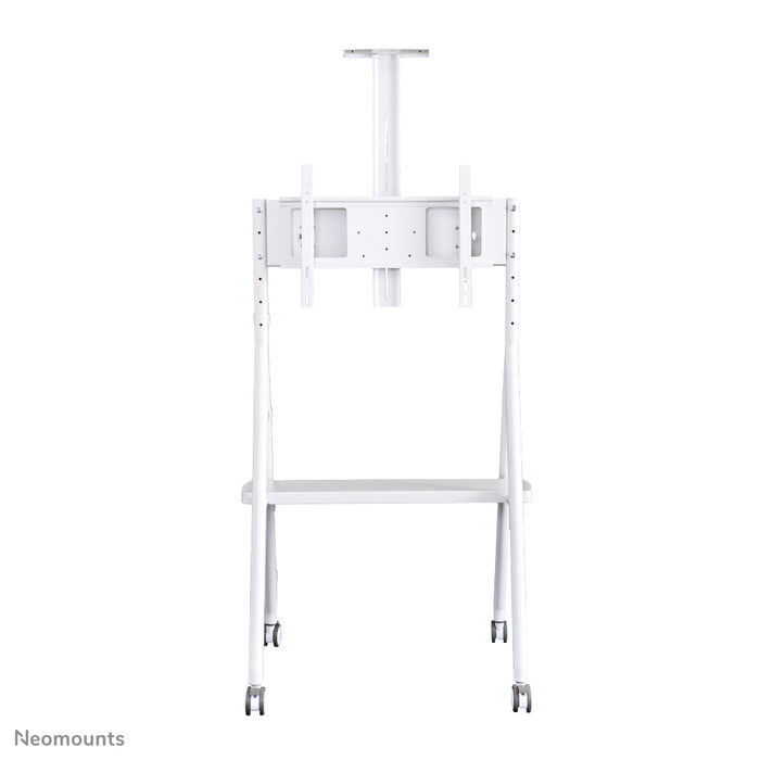 Neomounts NS-M1500 bianco è un mobile su ruote per schermi piatti fino a 65 pollici (165 cm). Include piano per laptop - Bianco