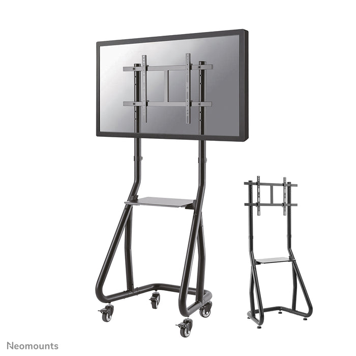 Neomounts NS-M3600 nero è un mobile su ruote per schermi piatti fino a 80 pollici (203 cm).