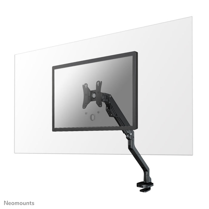 Neomounts NS-PLXPROTECT1 è uno schermo trasparente per 1 flat screen e offre protezione della distanza sul posto di lavoro - Acrilico trasparente, 100% riciclabile | PLXPROTECT è registrato come brevetto di design UE |
