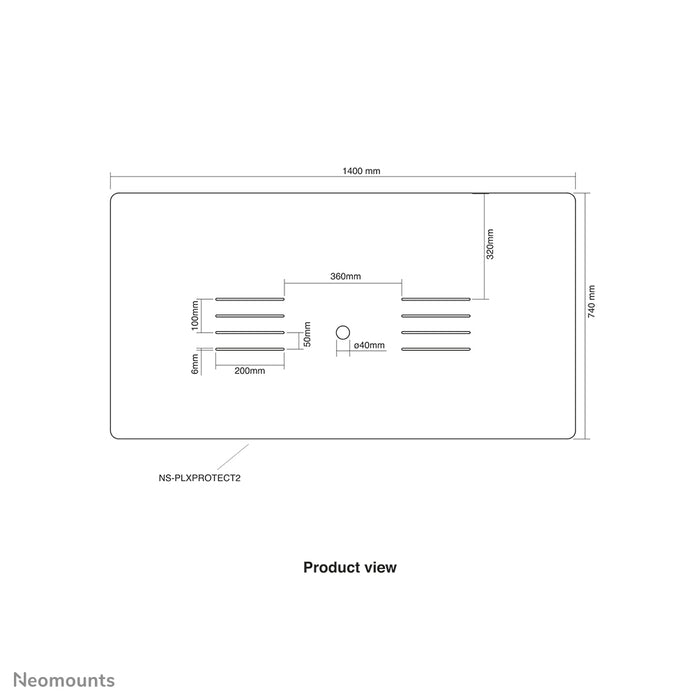 Neomounts NS-PLXPROTECT2 è uno schermo trasparente per 2 flat screen e offre protezione della distanza sul posto di lavoro - Acrilico trasparente, 100% riciclabile | PLXPROTECT è registrato come brevetto di design UE |