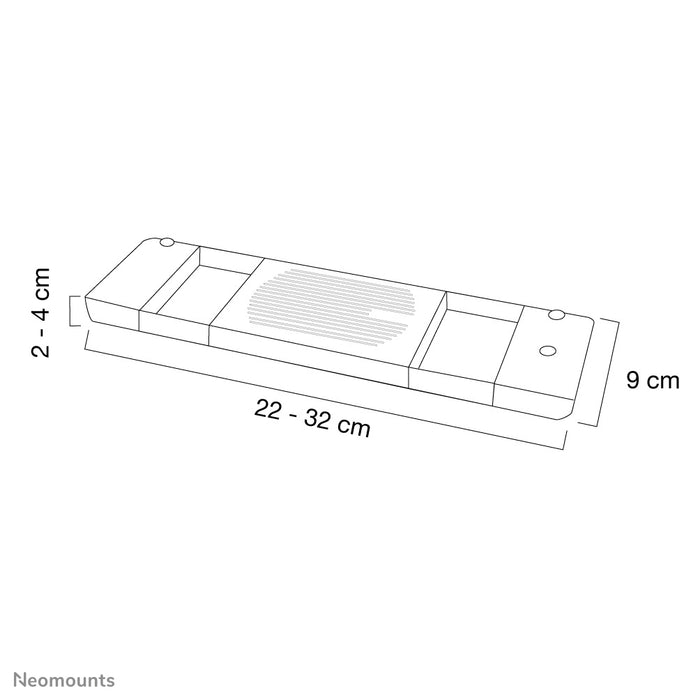 Neomounts NSLC200 è un raffreddatore per notebook che raffredda un laptop con un'inclinazione di 15 gradi.