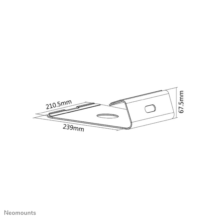 Neomounts NSLS025 è un supporto da scrivania universale per notebook o tablet.