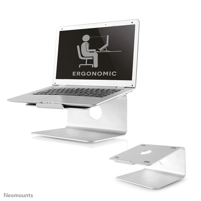 Neomounts NSLS050 è un supporto da scrivania girevole a 360 gradi per notebook.